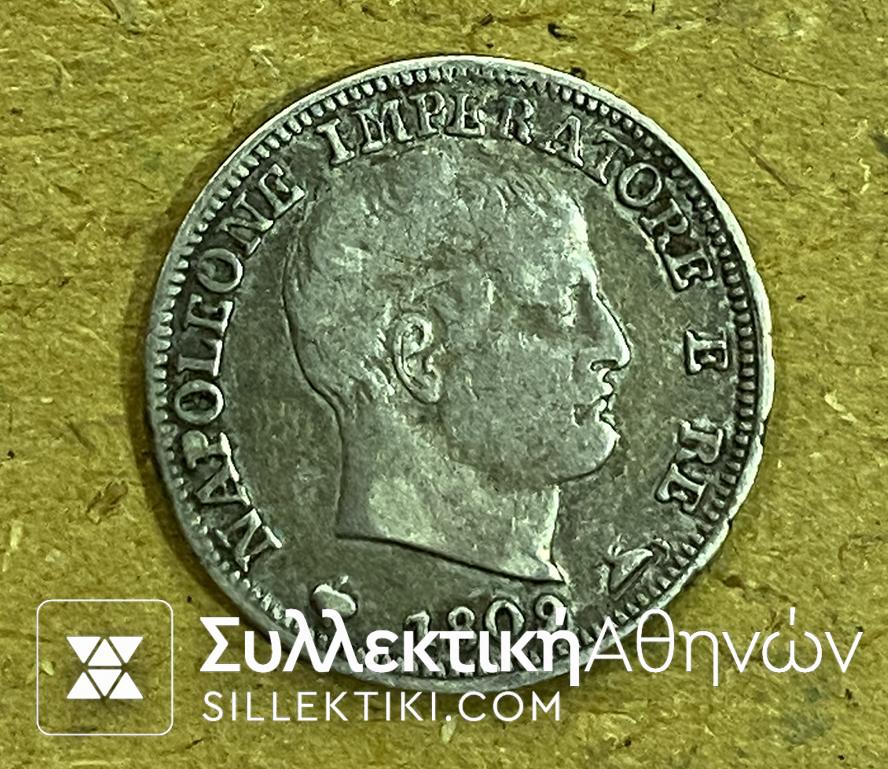 ITALY 5 Soldi 1809 AXF